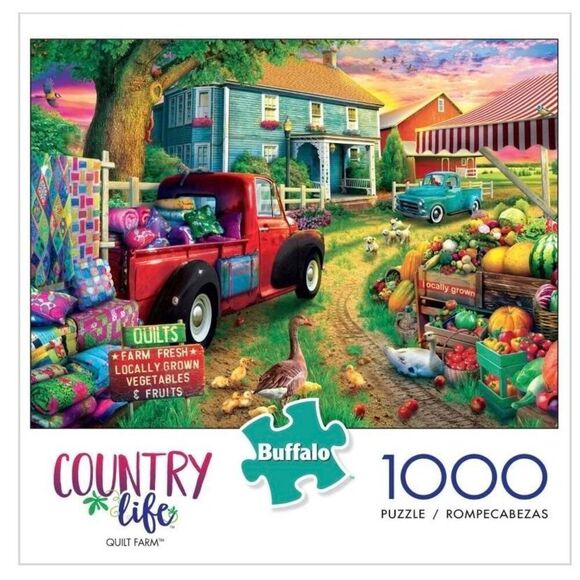 Buffalo Games Country Life Quilt Life 1000 pc Jigsaw Puzzle - Picture 2 of 10